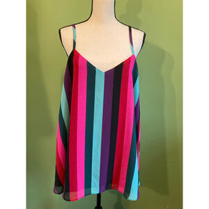 Women's Torrid Sophie Plus 2X Multi-color Striped Cami Top